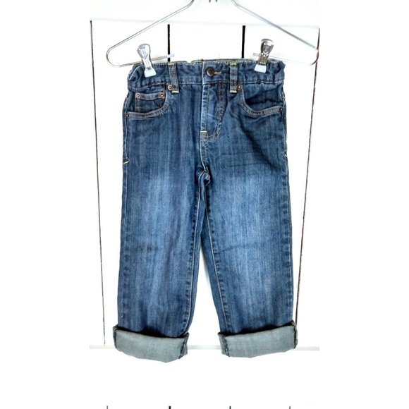 Childrens Lucky Brand blue dark wash faded denim jeans - 7 - Picture 2 of 4
